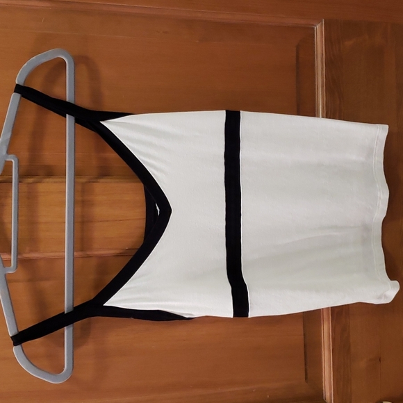 COTE FEMME Cardigan & Tank Top Set, Ultra soft & Stretchy 3/4 Sleeve Black White - Picture 2 of 7